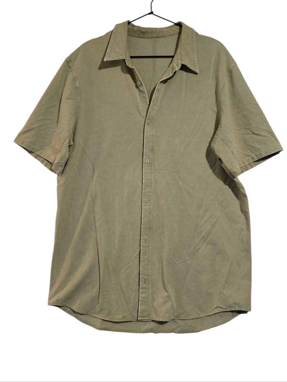 Lululemon Lululinen Stone Wash Green Shirt Button Down Size XL - Picture 2 of 7